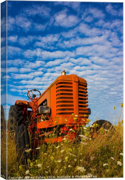 Little red Tractor Canvas Print by Paul Cullen