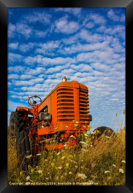 Little red Tractor Framed Print by Paul Cullen