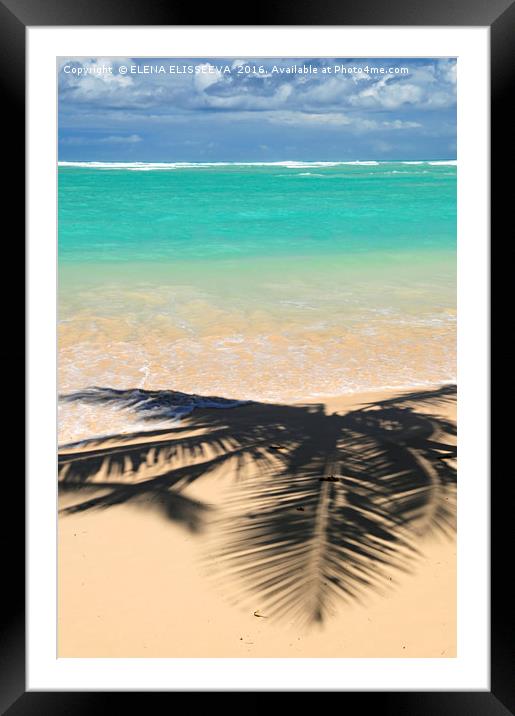 Tropical beach Framed Mounted Print by ELENA ELISSEEVA