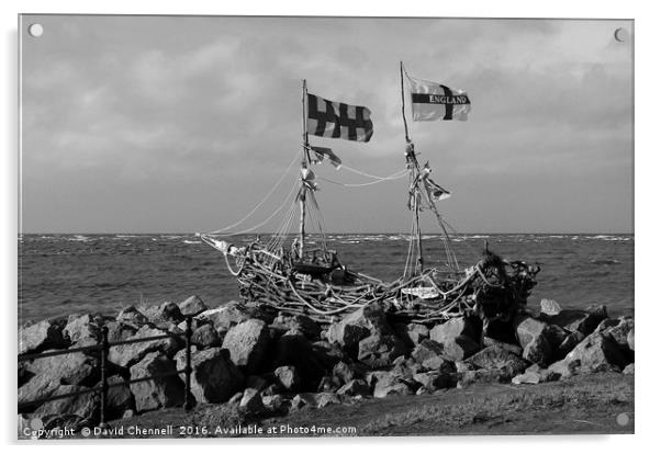 Grace Darling Pirate Ship Acrylic by David Chennell