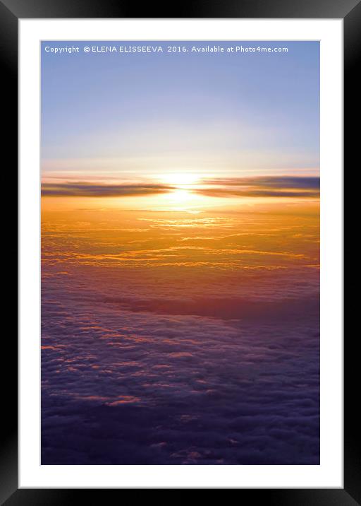 Above the clouds Framed Mounted Print by ELENA ELISSEEVA