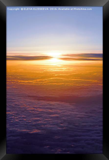 Above the clouds Framed Print by ELENA ELISSEEVA