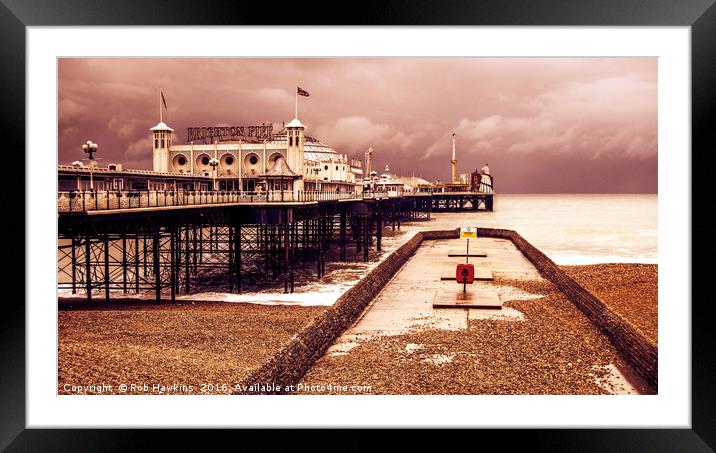 Brighton's Grand Pier  Framed Mounted Print by Rob Hawkins