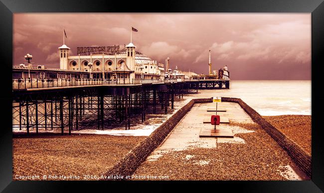 Brighton's Grand Pier  Framed Print by Rob Hawkins