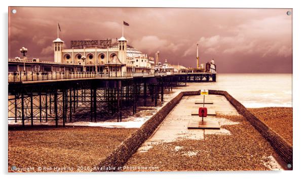 Brighton's Grand Pier  Acrylic by Rob Hawkins