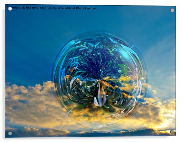 Earth bubble Acrylic by Robert Gipson