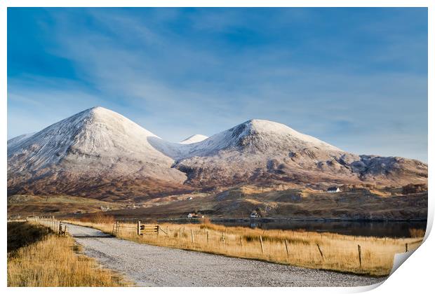 On the Road to Elgol Print by Gary Finnigan
