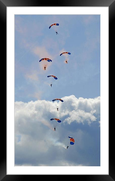 Parachute Framed Mounted Print by Anth Short