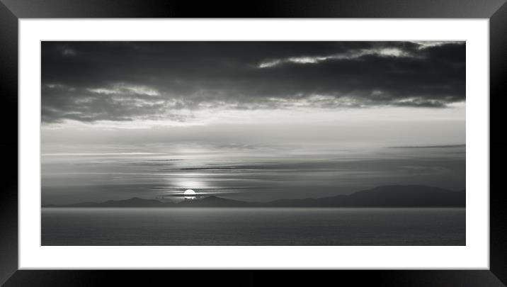 Sunset over North Uist Framed Mounted Print by Gary Finnigan