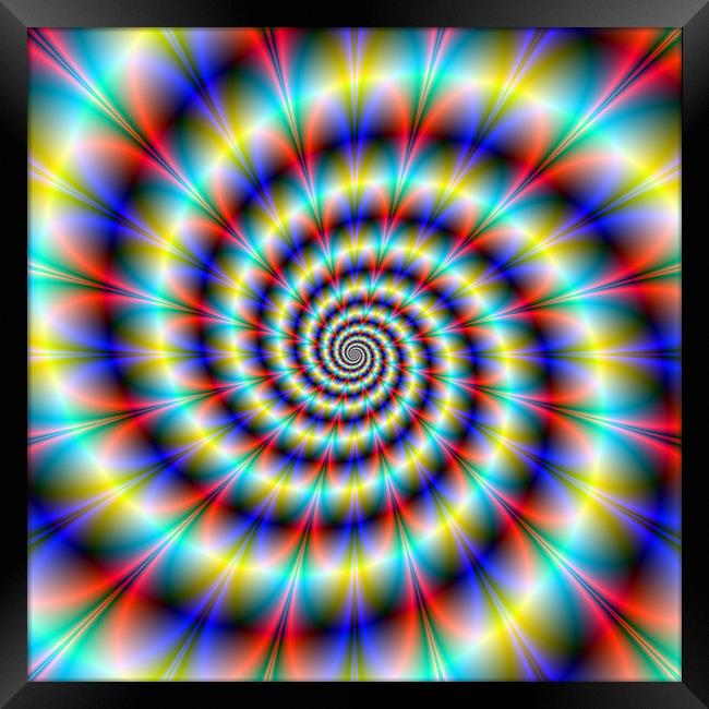 Psychedelic Twist Framed Print by Colin Forrest