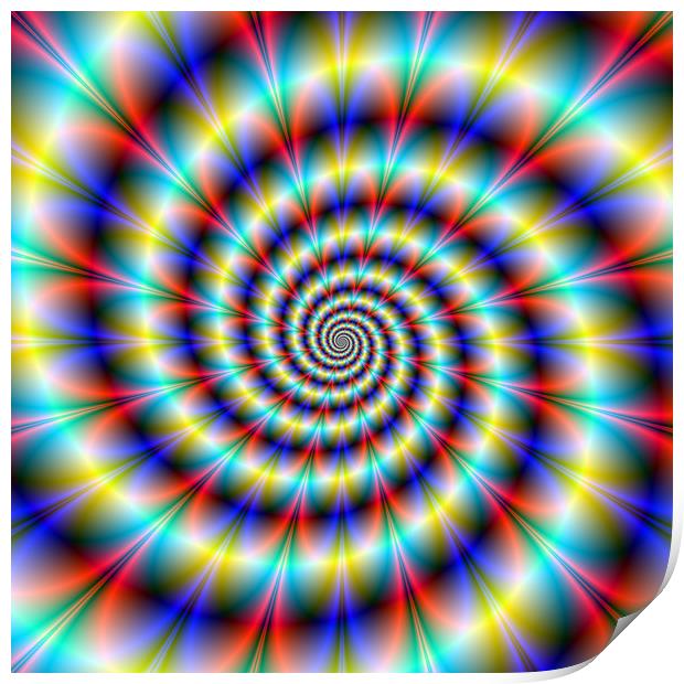 Psychedelic Twist Print by Colin Forrest