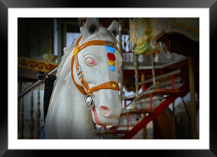 Carousel Framed Mounted Print by Anth Short