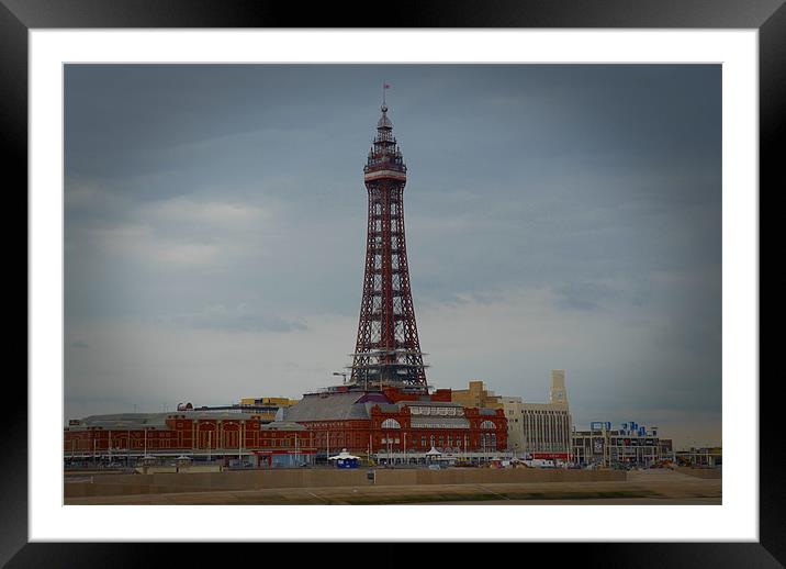 Blackpool Tower Framed Mounted Print by Anth Short