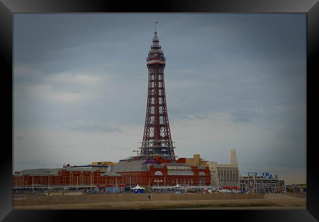 Blackpool Tower Framed Print by Anth Short