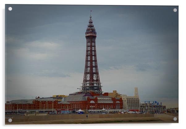 Blackpool Tower Acrylic by Anth Short