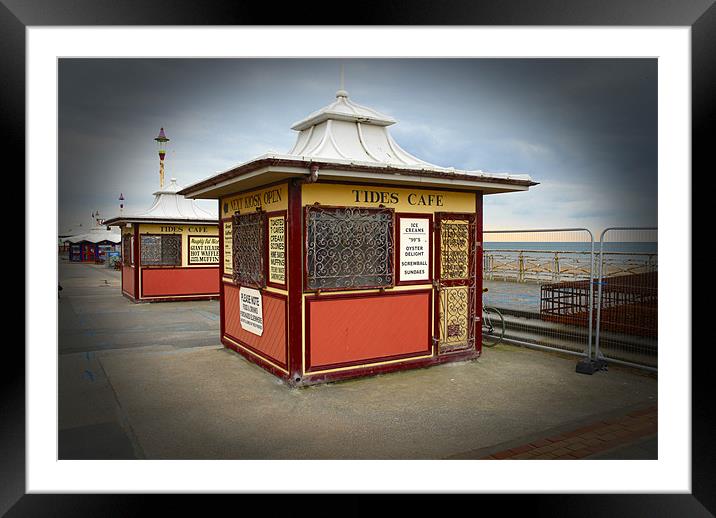 Tides Cafe Framed Mounted Print by Anth Short