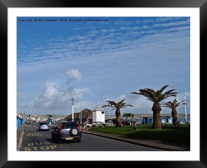 Weymouth Seafront Framed Mounted Print by Mike Streeter