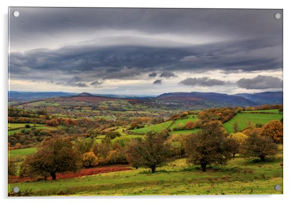 Stormy autumn day in wales       Acrylic by chris smith