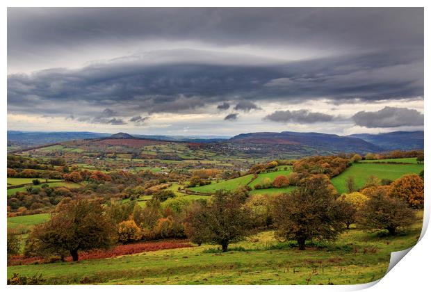 Stormy autumn day in wales       Print by chris smith