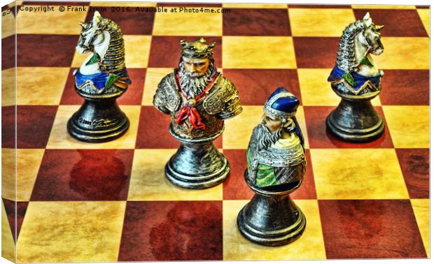 Medieval chess pieces Canvas Print by Frank Irwin