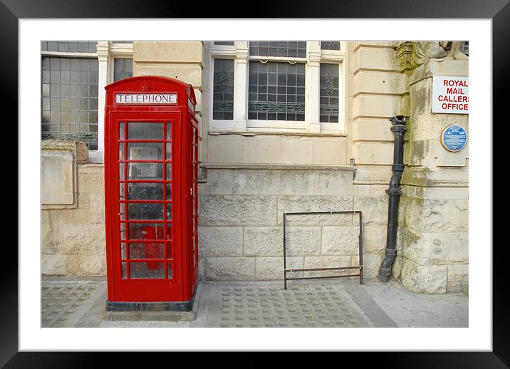 Phonebox Framed Mounted Print by Anth Short