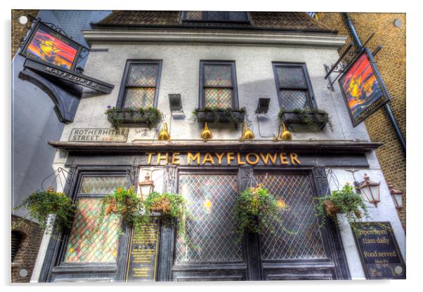 The Mayflower Pub London Acrylic by David Pyatt