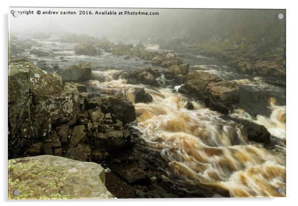 TEESDALE WATERS Acrylic by andrew saxton