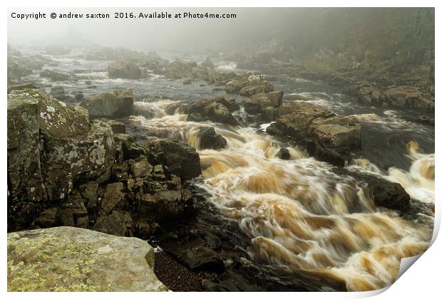 TEESDALE WATERS Print by andrew saxton