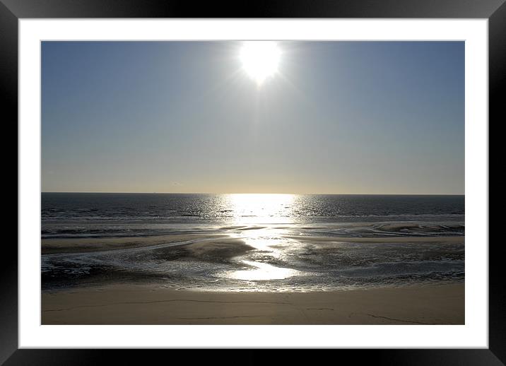 Blackpool Beach Framed Mounted Print by Anth Short
