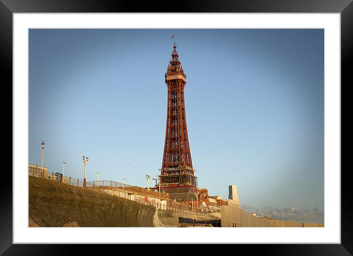 Blackpool Tower Framed Mounted Print by Anth Short