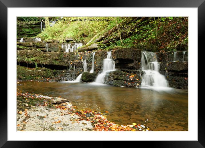 WATERFALLS EVERT WERE Framed Mounted Print by andrew saxton