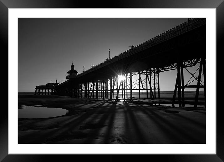 Blackpool Pier Framed Mounted Print by Anth Short