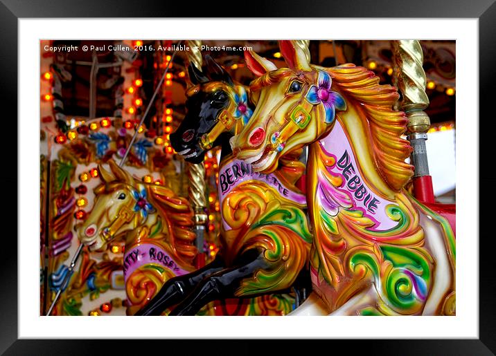 Carousel. Framed Mounted Print by Paul Cullen