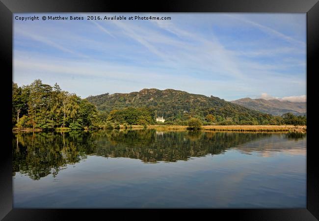Windermere reflections Framed Print by Matthew Bates
