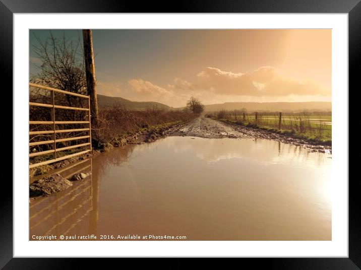 the track Framed Mounted Print by paul ratcliffe