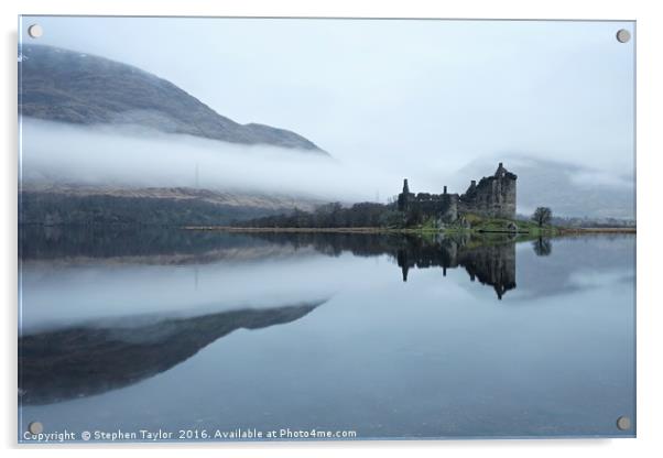 Mist at Loch Awe Acrylic by Stephen Taylor