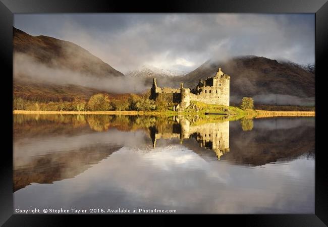 A new day begins at Kilchurn Framed Print by Stephen Taylor