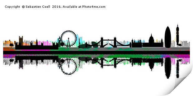 London city Print by Sebastien Coell