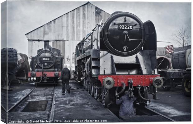 The Steam Locomotive Depot Canvas Print by David Birchall