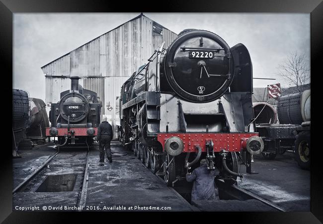 The Steam Locomotive Depot Framed Print by David Birchall