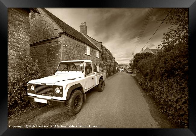 Dorset Defender  Framed Print by Rob Hawkins