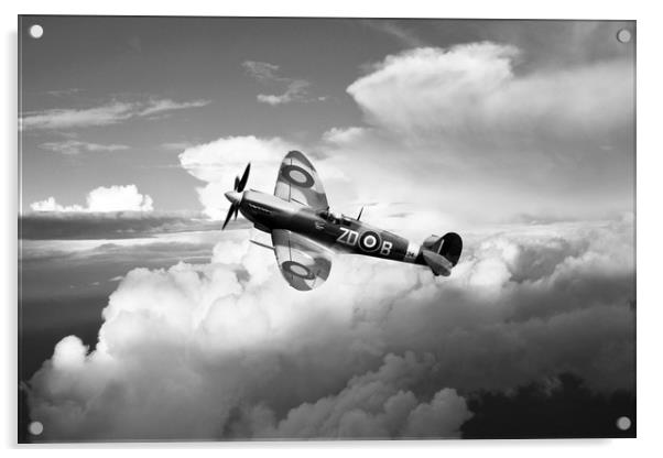 Spitfire Air to Air - Mono Acrylic by J Biggadike