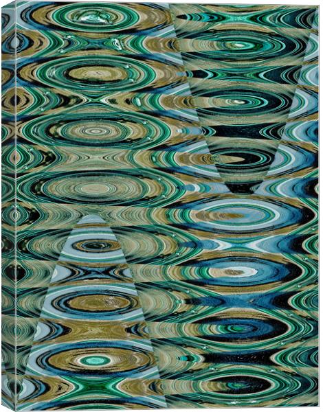 abstract waves and rockpools Canvas Print by Heather Newton