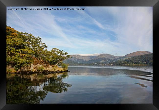 Windermere View Framed Print by Matthew Bates