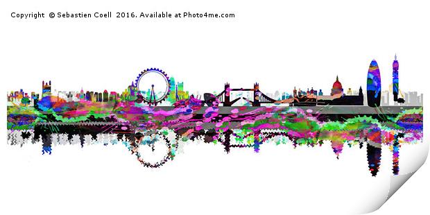 London City Print by Sebastien Coell