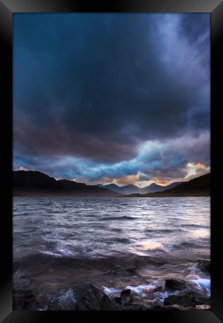 Moody Drama on Loch Arklet Framed Print by Tommy Dickson
