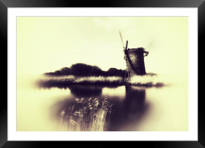 Brograve mill in Norfolk Framed Mounted Print by Gary Pearson