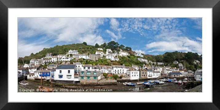 Polperro Framed Mounted Print by Peter Towle