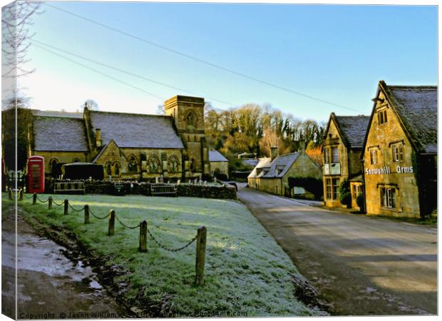 Frosty Snowshill Canvas Print by Jason Williams