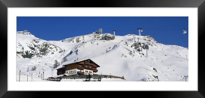 Cervinia panorama Framed Mounted Print by Steven Plowman